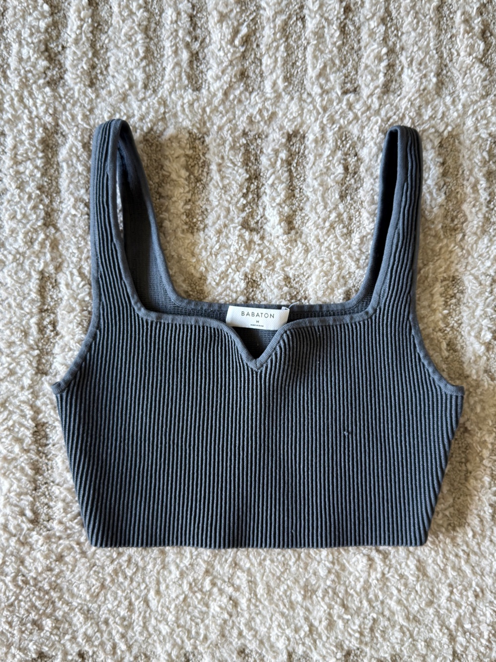 Babaton Ribbed Cropped Top